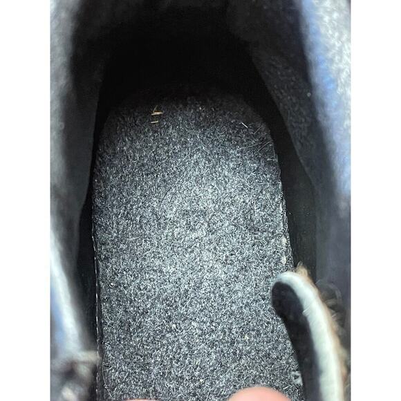 Pajar Black Leather Short Hair Low Heel Winter Booties Women's Size 7 - Picture 8 of 8